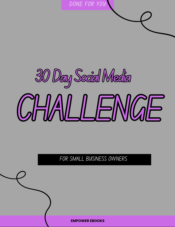 30 Day Social Media Challenge